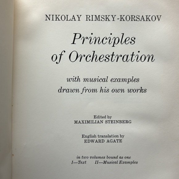 PRINCIPLES OF ORCHESTRATION by Nikolai Rimsky-Korsakov, softcover, 1964. - Picture 5 of 5